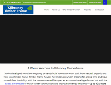 Tablet Screenshot of kilbroneytimberframe.com